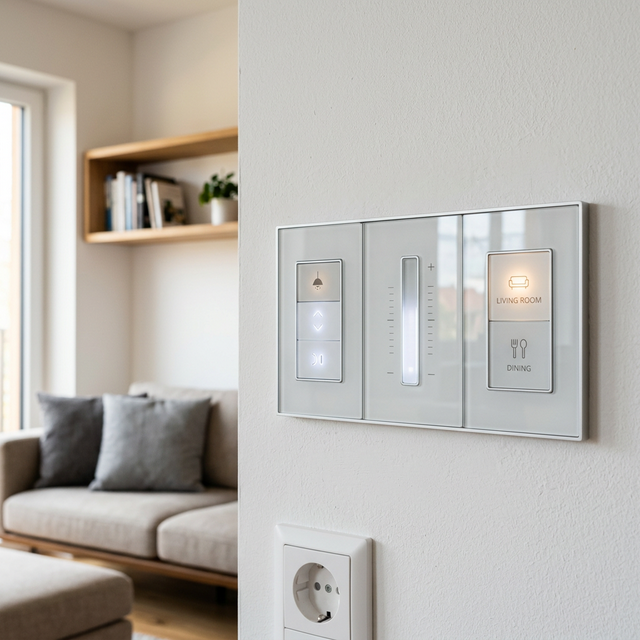 Instalación de interruptores inteligentes domótica en vivienda Alicante