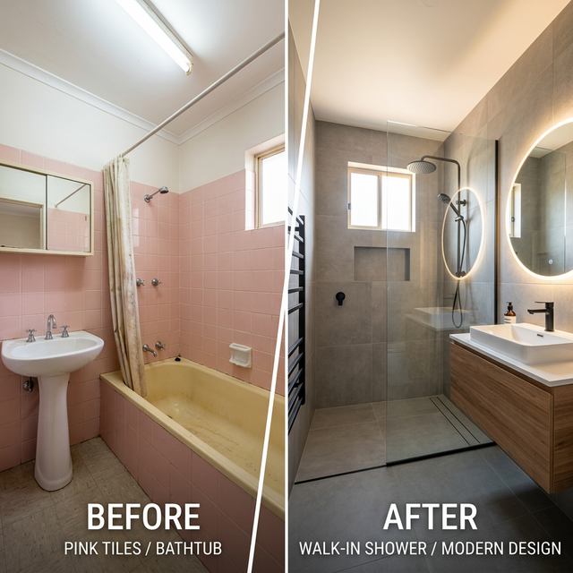 Antes y después de reforma integral de baño en Alicante