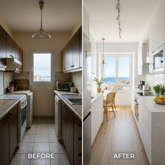 Reforma integral de cocina moderna en San Juan de Alicante